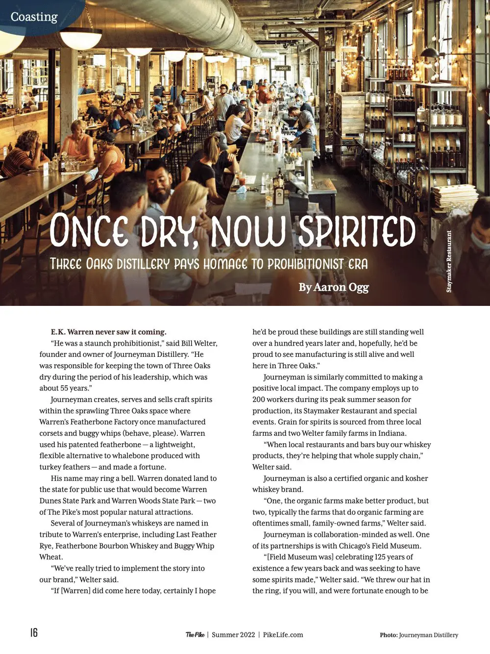Journeyman Distillery Article