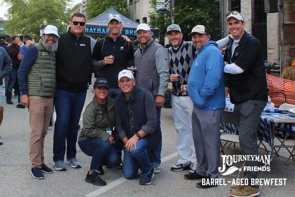 Men at Barel-Aged Brewfest