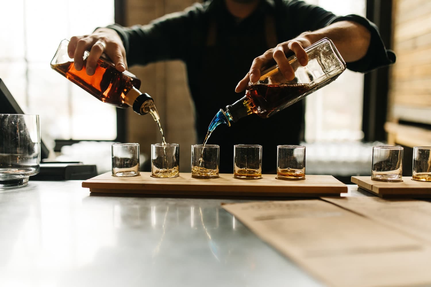 Bartender Pouring Whiskey