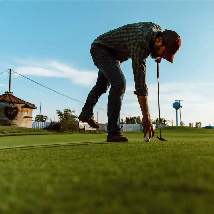 Man Putting