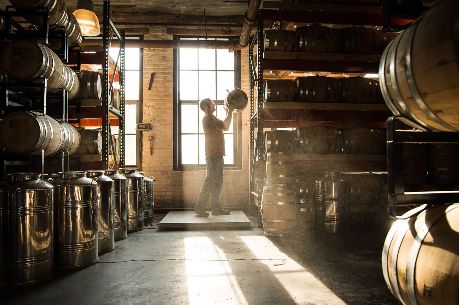 Man in Distillery
