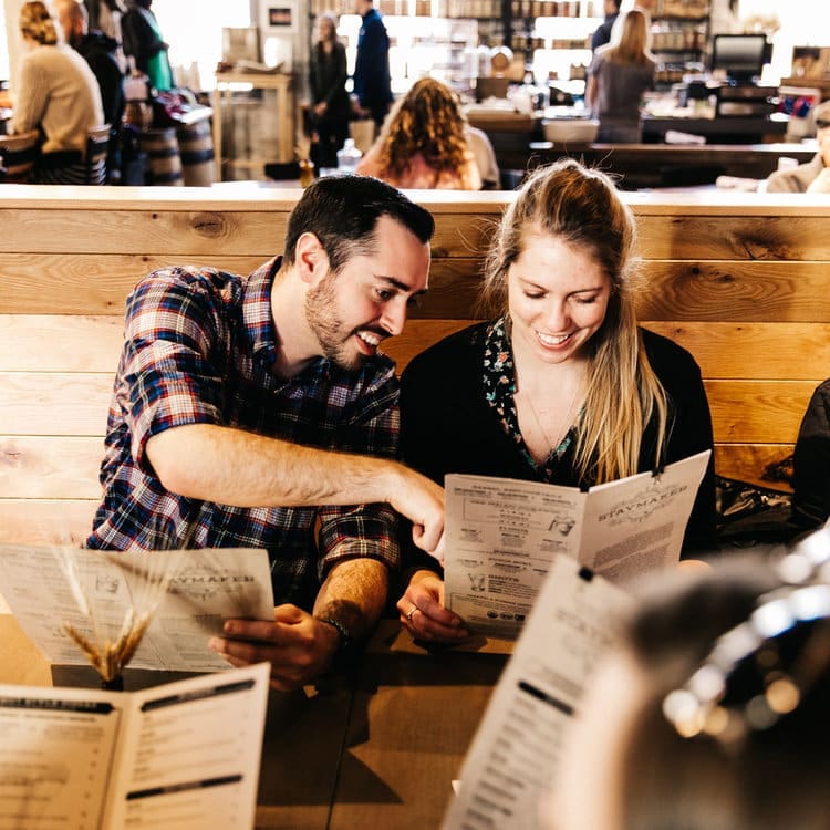 Couple at Staymaker Restaurant