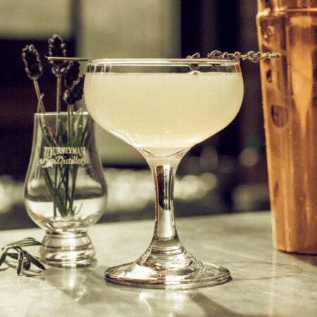 Mixing Glass: Lavender Gimlet